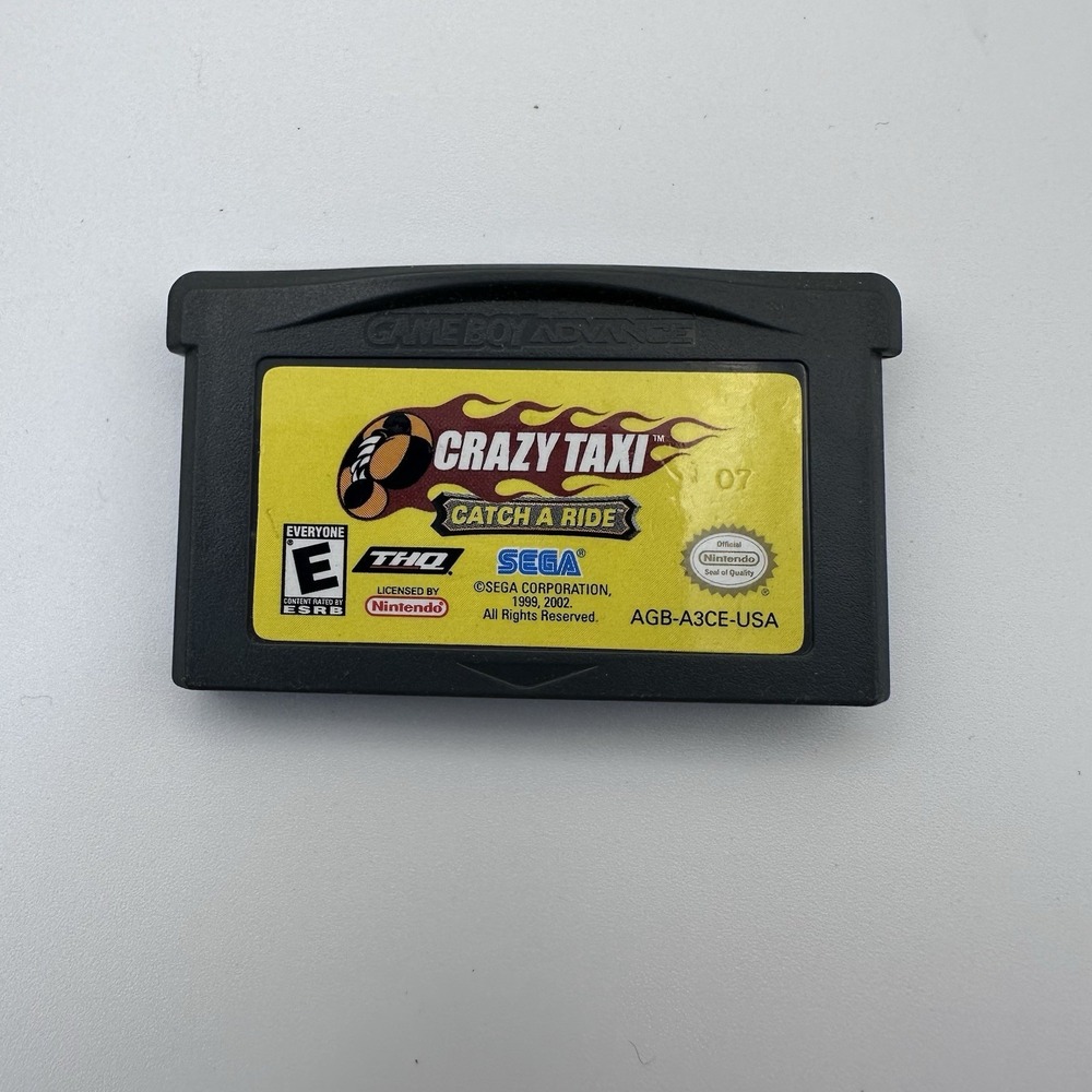 THQ Crazy Taxi Catch a Ride Nintendo Game Boy Advance GBA Game AGB-A3CE-USA